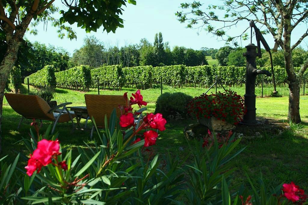 Bleu Raisin Bed & Breakfast Les Salles-de-Castillon Bagian luar foto
